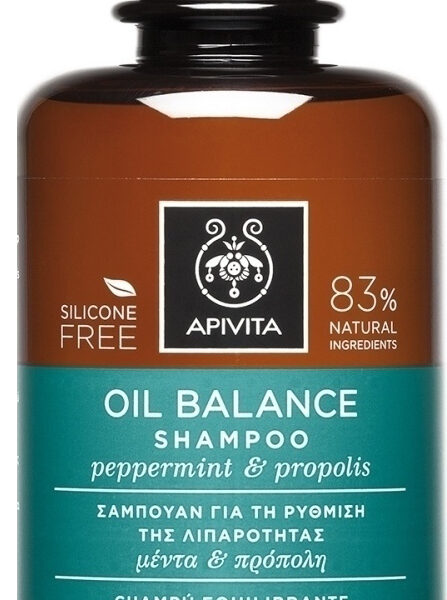 Apivita Oil Balance Ρύθμισης Λιπαρότητας με Μέντα & Πρόπολη 250ml