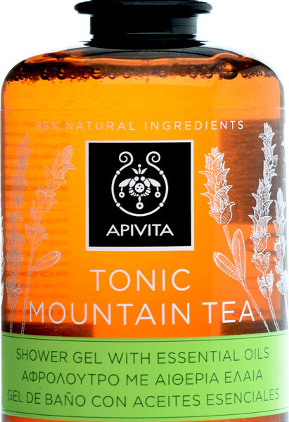 Apivita Tonic Mountain Tea Αφρόλουτρο με Αιθέρια Έλαια 300ml