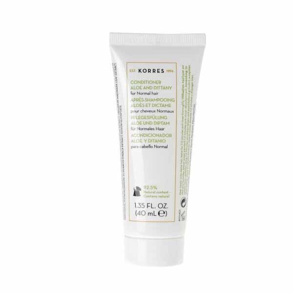 Korres Αλόη & Δίκταμο Conditioner Ενυδάτωσης για Όλους τους Τύπους Μαλλιών 40ml