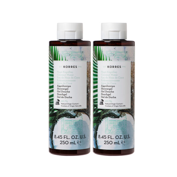 Korres Αφρόλουτρο Νερό Καρύδας 1+1 Δώρο 2*250ml