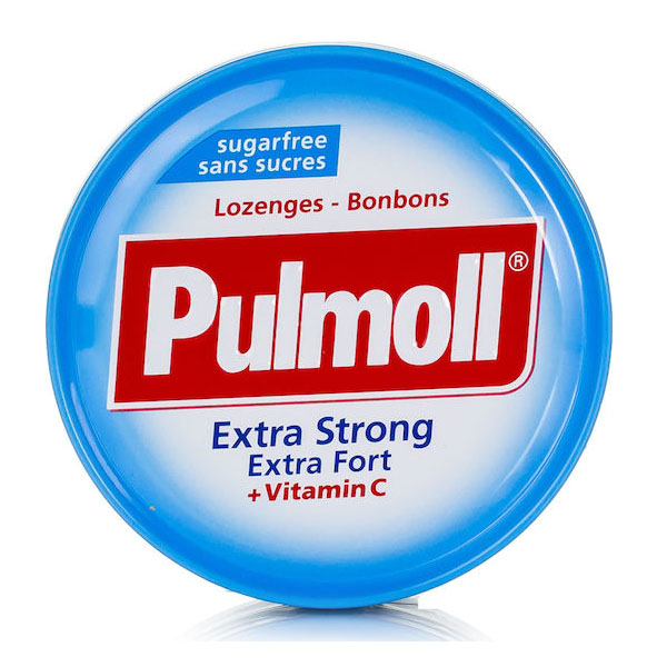 Pulmoll Extra Stront Fort Vitamin C Καραμέλες για Παιδιά για Ξηρό Βήχα χωρίς Γλουτένη Μέντα 45gr