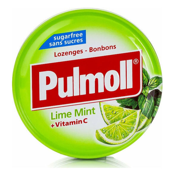 Pulmoll Vitamin C Καραμέλες χωρίς Γλουτένη Λεμόνι & Μέντα 45gr