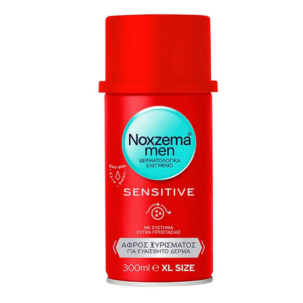 Noxzema Sensitive Αφρός Ξυρίσματος για Ευαίσθητες Επιδερμίδες 300ml