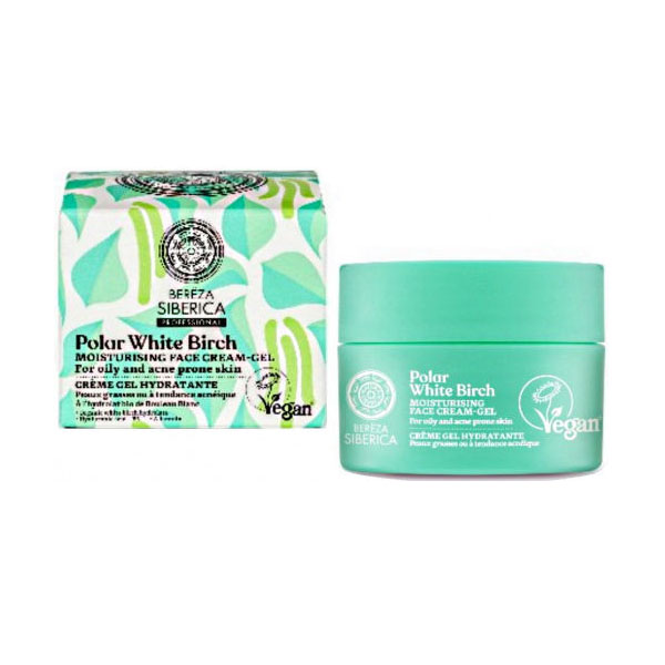 Natura Siberica Polar White Birch 24ωρη Ρυθμιστικό Κρέμα-Gel Προσώπου κατά των Ατελειών με Υαλουρονικό Οξύ 50ml