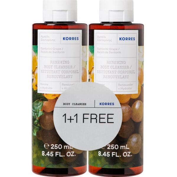 Korres Αφρόλουτρα Αμπέλι Σαντορίνης -50% στο Δεύτερο Προϊόν (2x250ml)